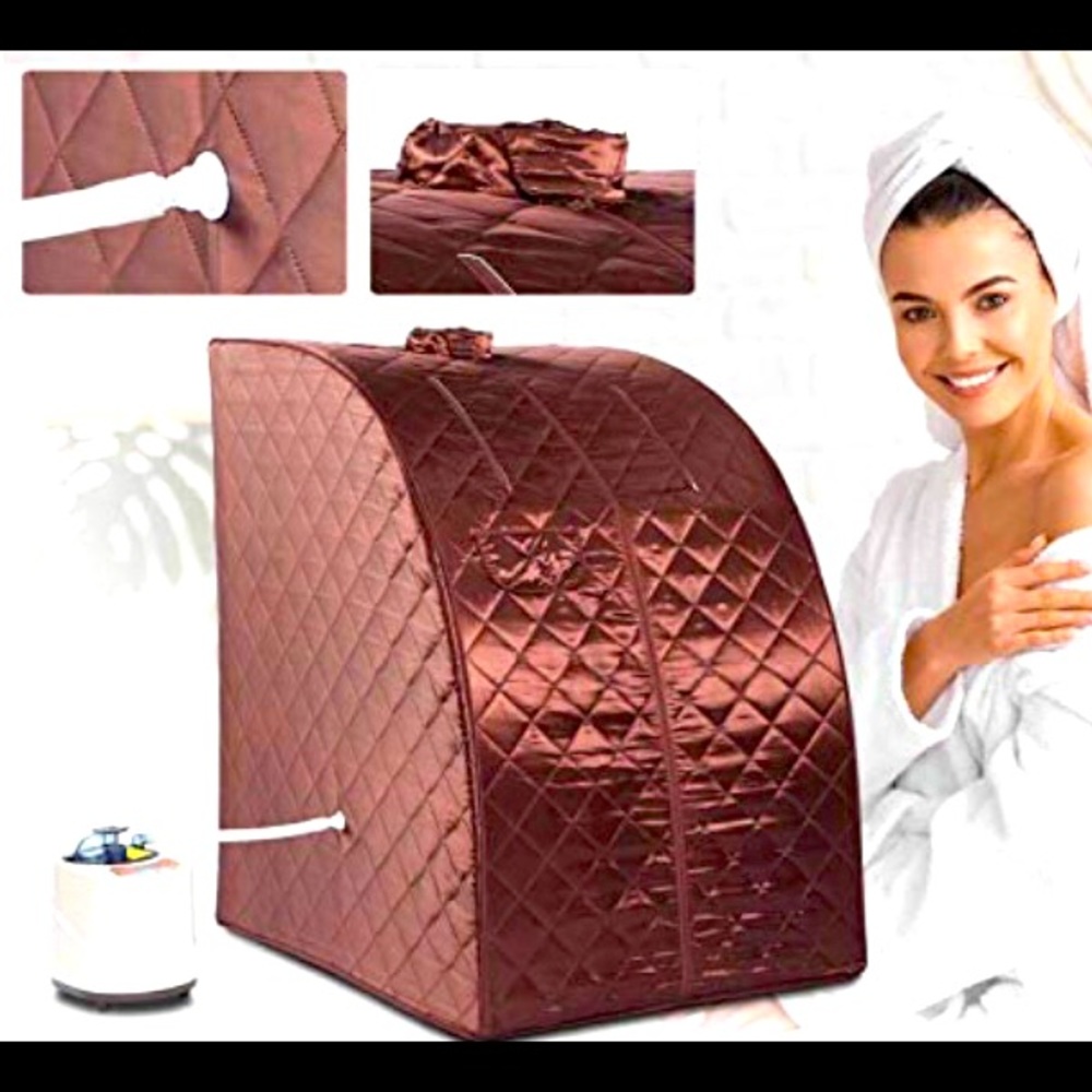 Portable Steam Sauna Chair,Foot Massage Roller,Spa Home Detox Stress Fatigue.